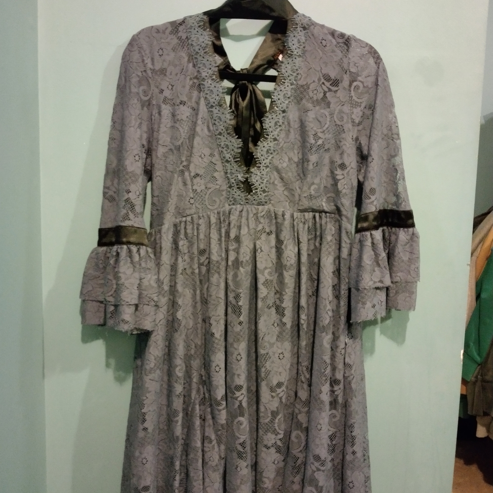 Free People Gilded Lace Victorian Dress